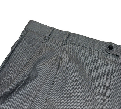 Zanella Nordstrom Gray Microdots Wool Dress Pants Slacks 48x32 Trousers Italy