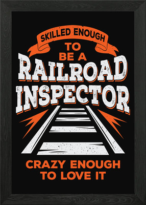 Gleis Eisenbahn Inspektor Gerahmtes Wandbild Poster Leinwanddruck Bild