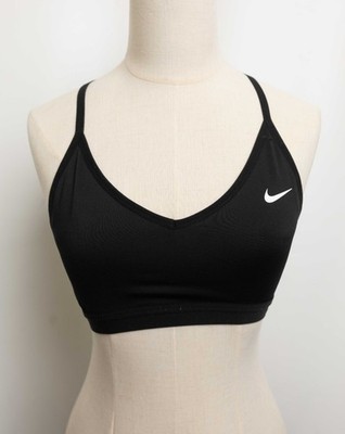 Nike Womens Adjustable Straps Dri-FIT Breathable Bra $35 Small Black