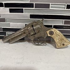 Vintage Texas JR Toy Cap Gun Western Cowboy Pistol Red Star Grip