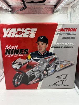 2001 Action 1/9 Vance Matt Hines Eagle One James Dean Pro Stock Bike Diecast