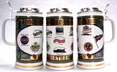 Stevens Point Brewery, Stevens Point,  Wisconsin 1997 beer stein 
