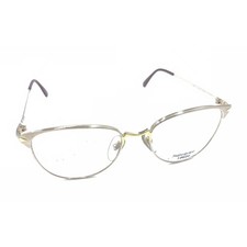 Yves Saint Laurent NEW Vintage Egine Gold Eyeglasses Frames 54-18 135 Paris