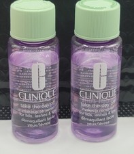2X Clinique Take The Day Off Makeup Remover For Lids, Lashes  Lips 1.7oz 50ml
