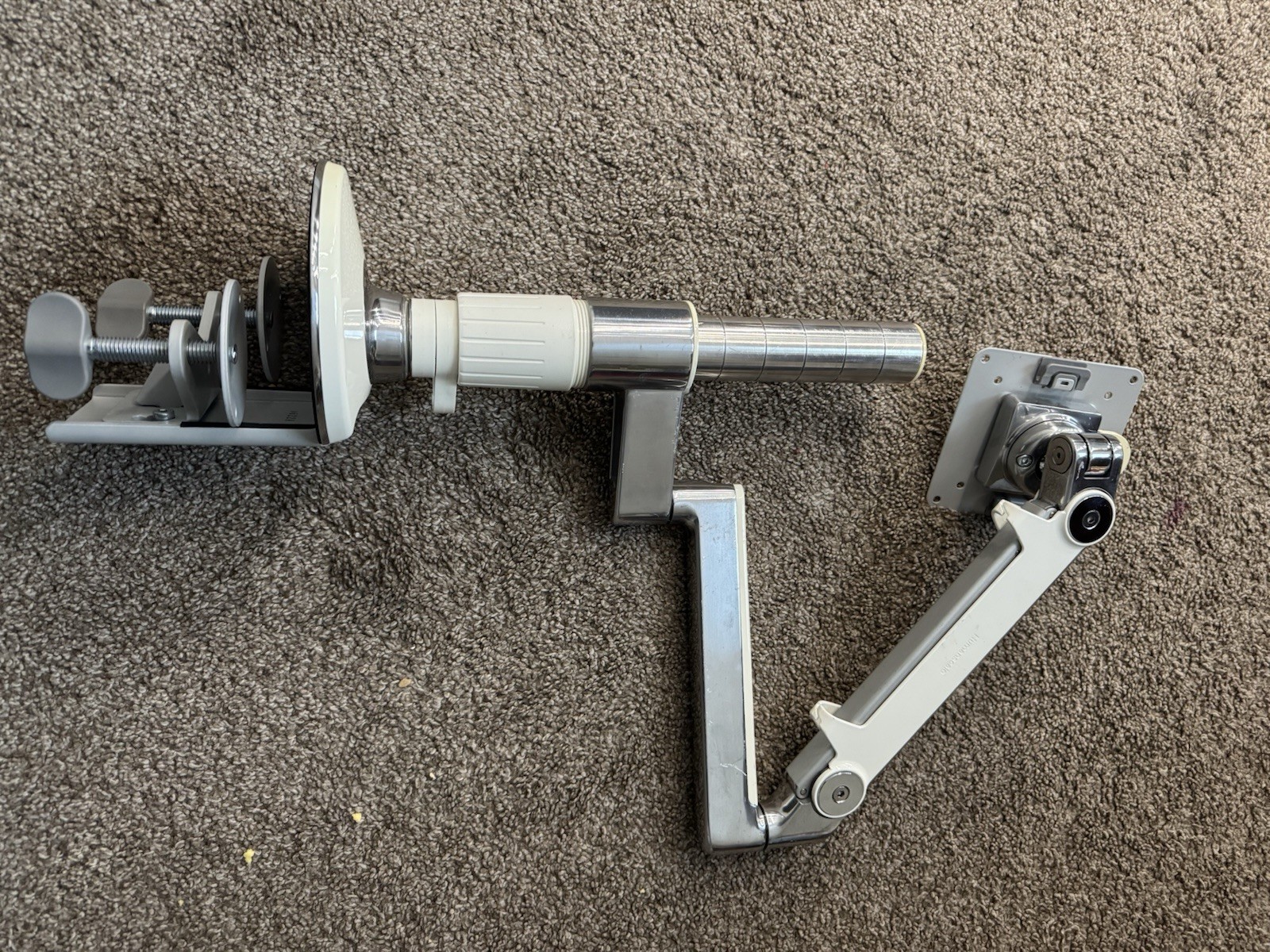 HumanScale M2 M/FLEX Single Monitor Arm Straight Link 12" Post CLAMP MOUNT