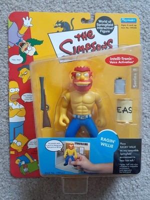  PLAYMATES INTERACTIVE THE SIMPSONS SERIES 8 RAGIN' WILLIE ACTION FIGURE WOS
