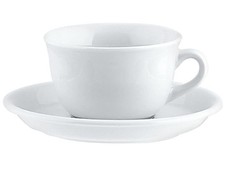 Tognana Tasse Tee Nova Aus Porzellan Wei&szlig; Mit Untertasse Cc180
