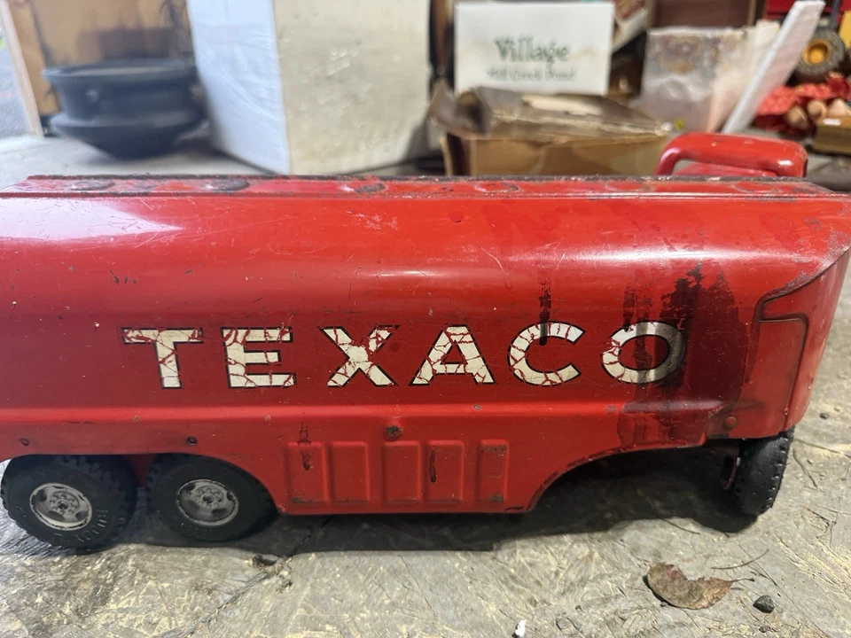 Camión cisterna de combustible Texaco de acero prensado BUDDY L de colección Foto 4 de 4