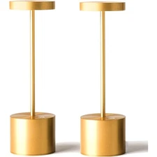 2 Pack Cordless Table Lamp Rechargeable, 5000mAh Battery Operated Portable ,