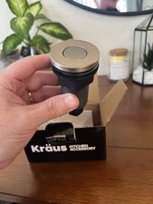 Kraus KWDB-20MB Air Switch Button Spot Free Stainless Steel