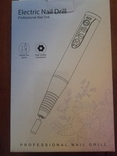 Professional Electric Nail Drill Kit Cordless Rechargeable w/ 6 Bits USB Charger