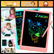 Colorful LCD Writing Tablet Doodle Board, 10.5" Electronic Drawing Pad for Kids