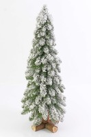 artplants Kunst Christbaum Montreal, Beschneit, Weiß, 90Cm, Ø35Cm