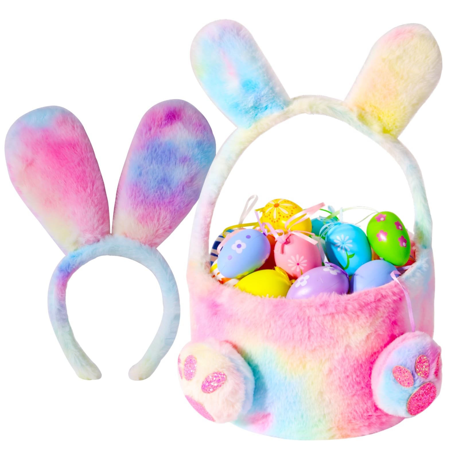Halloween Bunny Ears and Basket for Girls, Trick or Treat Bucket | eBay