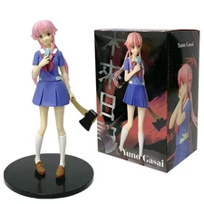 17cm Mirai Nikki Yuno Gasai Figure – Anime Uniform Dress Desktop Model Toy
