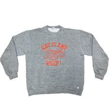 Vintage Russell Athletic Sweatshirt Large funny Volleyball 80s 90s VTG