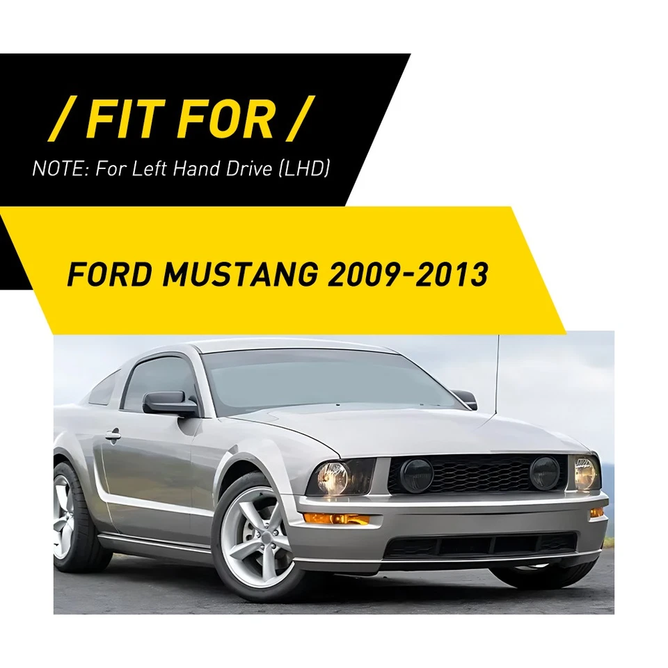 Juego de superposición de cubierta central delantera interior de fibra de carbono para Ford Mustang 2009-2013 Foto 2 de 4