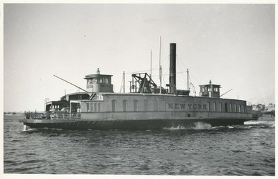 USA, USA, New York Harbor, Steamboat, Ship / Ferry, John I. Lochhead