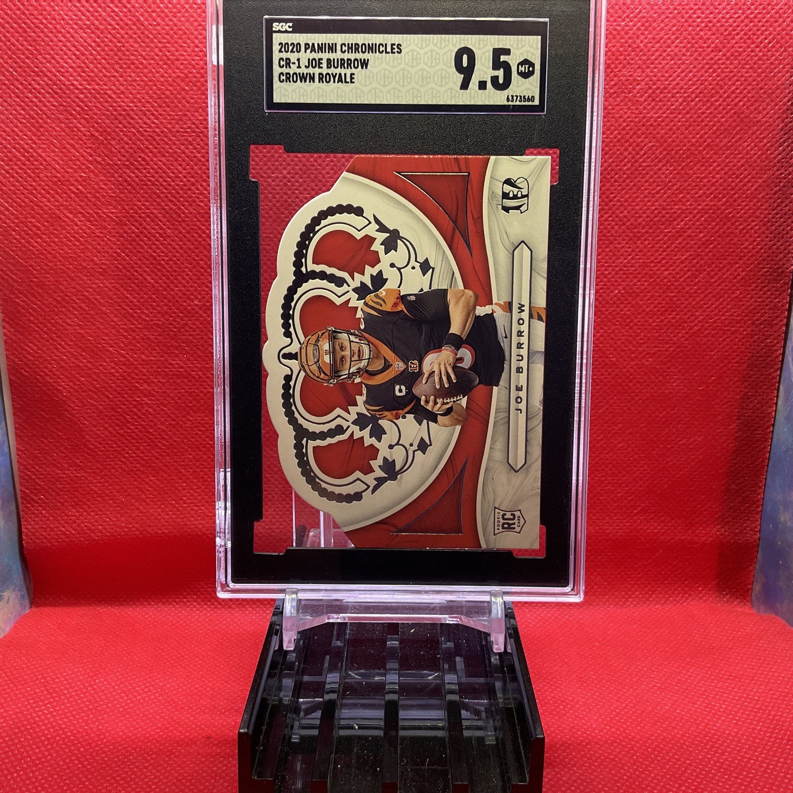 2020 Panini Chronicles - Crown Royale ROOKIE DIE CUT Joe Burrow (RC) SGC 9.5 🔥