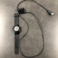 Black Garmin Approach S2 GPS Golf Watch w/ Cable  Tested - Working