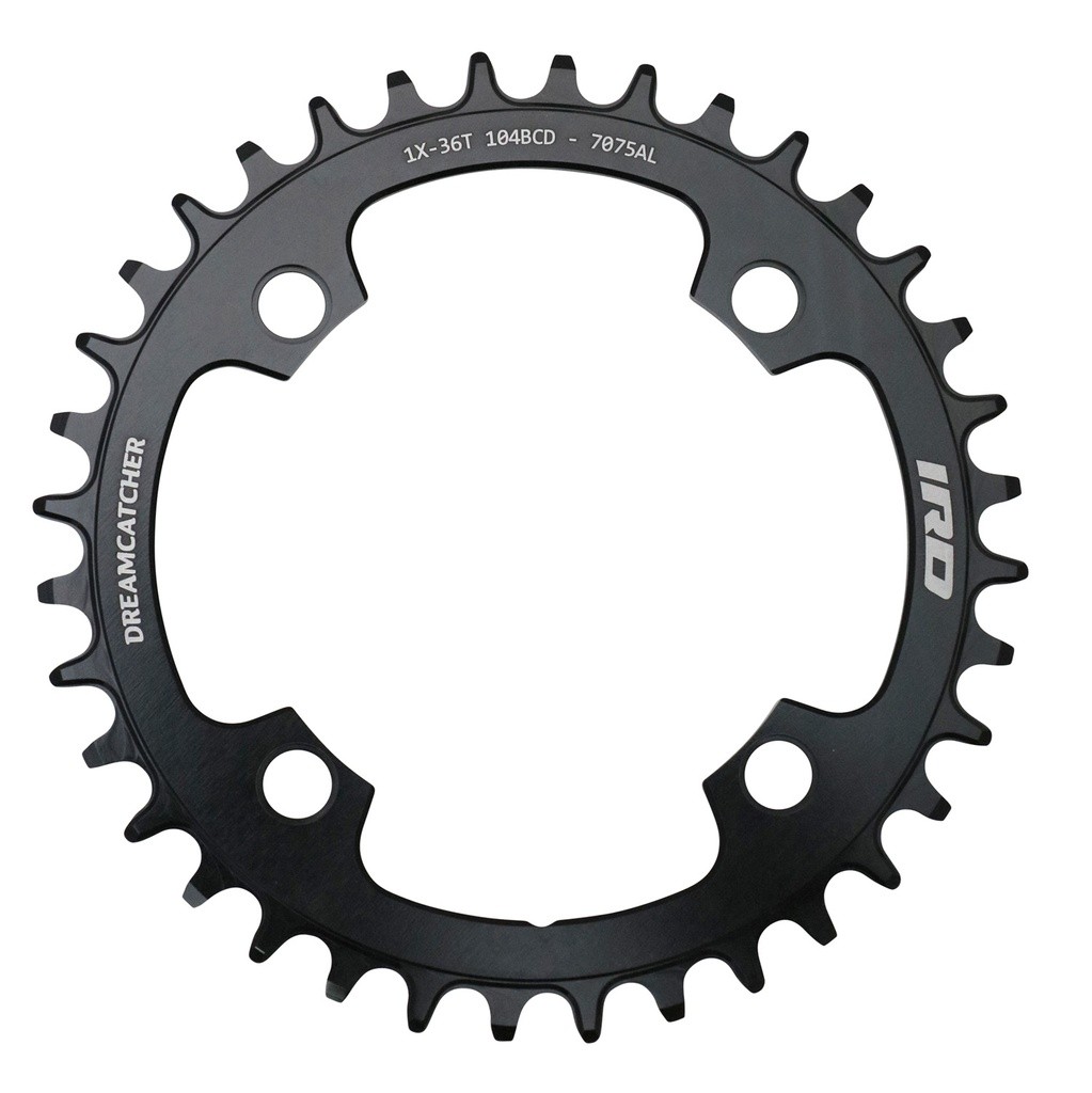 Interloc Dreamcatcher 36T 9-12sp Черное алюминиевое кольцо-цепочка узкой ширины 104BCD 13690₽
