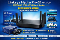 Linksys Hydra Pro 6E MR7500 True Tri Band AXE6600 WiFi 6E Mesh Router