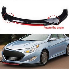 Front Bumper Lip Splitter Lower Spoiler Body Blackred For Hyundai Sonata