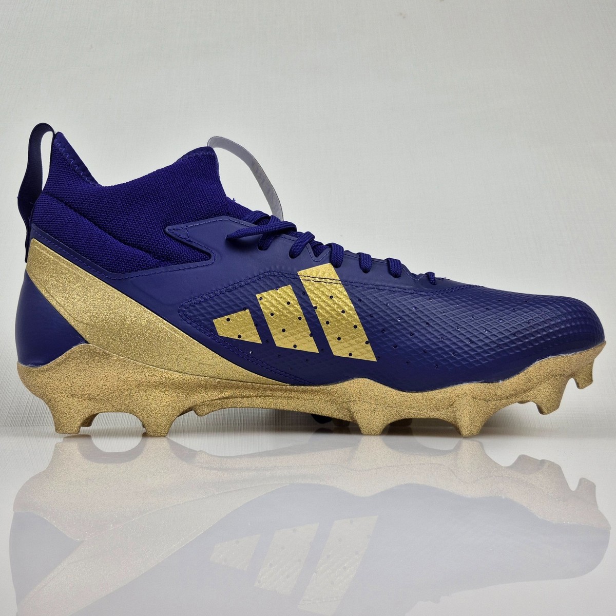 アムーズ・コール Adidas SM Adizero Impact C Football Cleats Purple Gold Men's Size