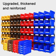 Wall Mounted Storage Bin Parts Rack Stable PP Plastic Parts Storage Rack