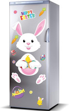 16 Pieces Happy Easter Bunny Refrigerator Magnets Fridge Magnet Sticker Bunny Ea