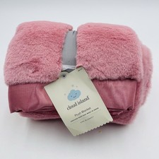 Cloud Island Baby Blanket Plush Satin Trim Pink Mauve Target
