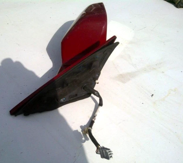 1999-2002 Honda Accord Right Passenger Side View Power Mirror Door Red Oem - Image 2 of 4