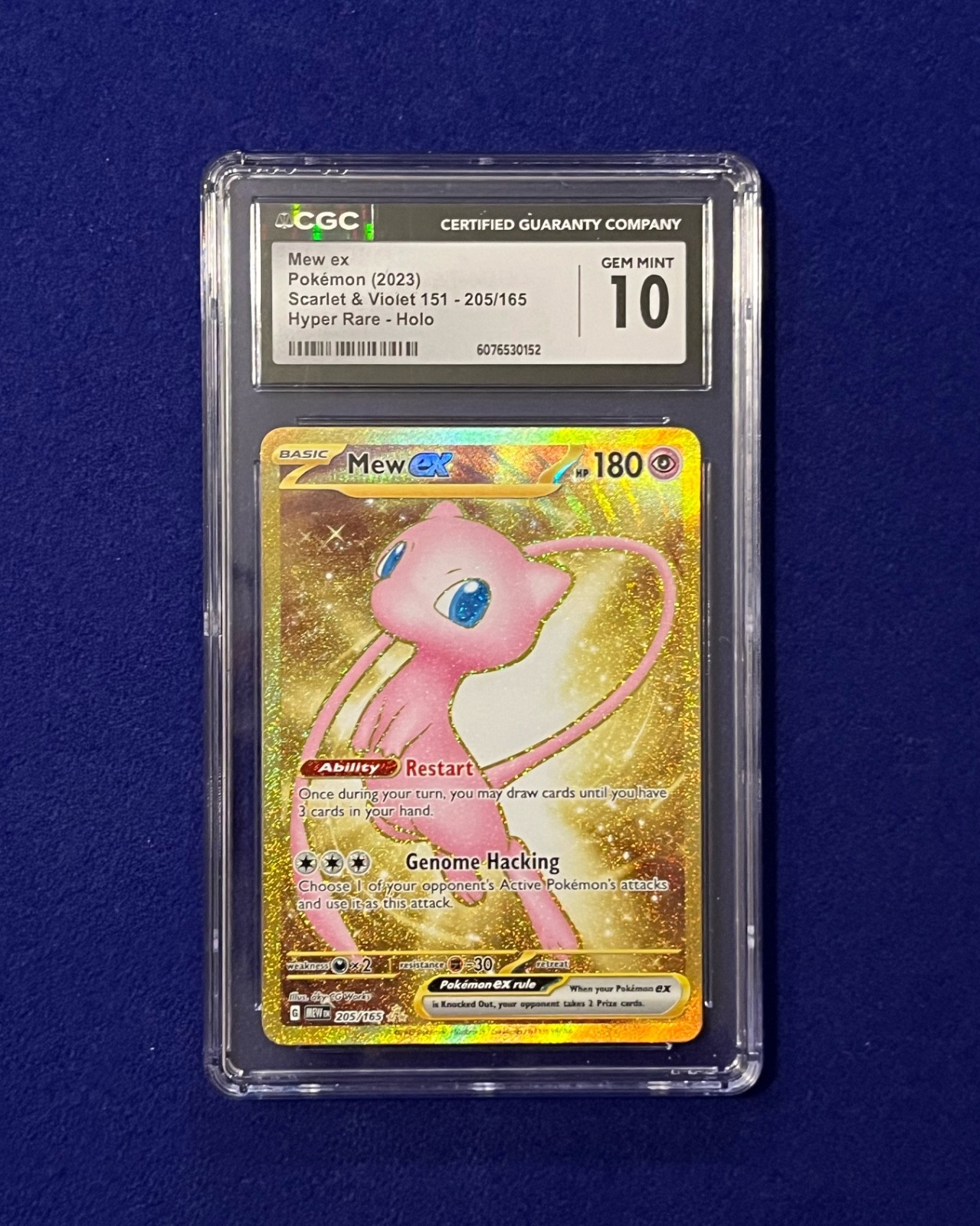 CGC 10 Mew EX #205 SV 151 Pokemon 2023 GEM MINT
