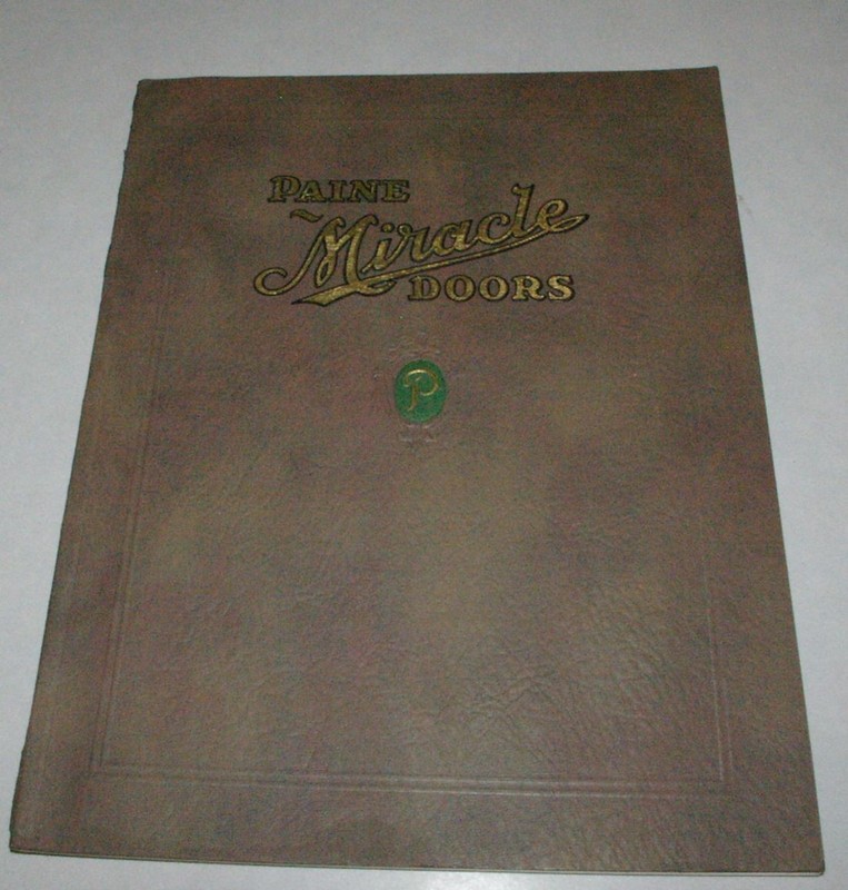 Old Original 1923 Paine Miracle doors catalog Paine Lumber Oshkosh Wisconsin 