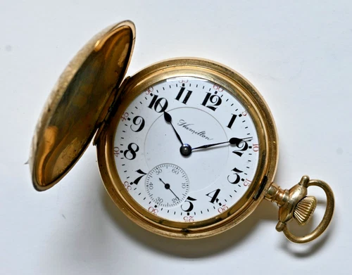 Antique Men's Hamilton Grade 941 Model 2 18s 21j Pocket Watch Runs