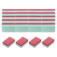 20pcs Nail Buffers 100/180 Grit Mini Nail Sanding Blocks Set Green/Red
