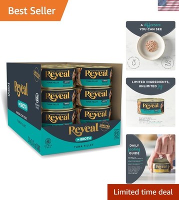 Natural Wet Cat Food Variety Pack - 24 Grain-Free Tuna Fillet Cans, 2.47 oz Each