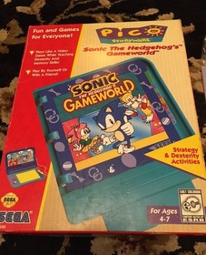 Sonic the Hedgehog's Gameworld (Sega Pico, 1996) Complete Box & Manual Tested