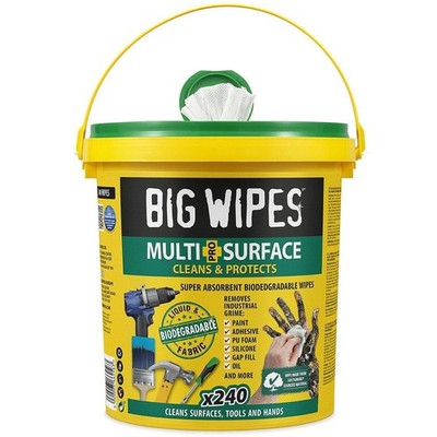 Big Wipes Reinigungstücher Multi Surface Pro 240 Handreinigungstücher pro Eimer