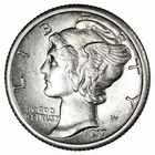 1917S Mercury Dime 10C Raw