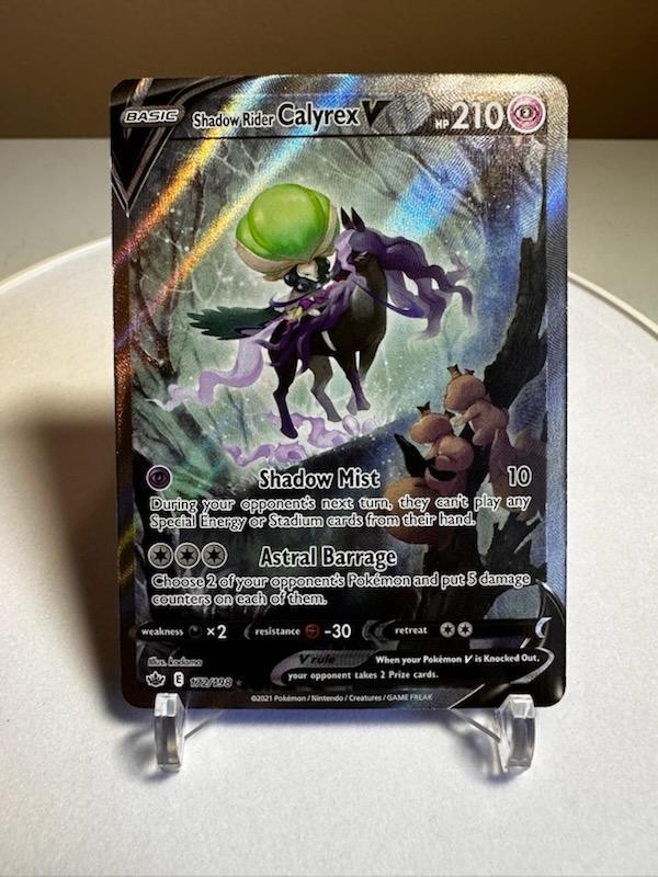 Pokemon TCG Chilling Reign #172/198 Shadow Rider Calyrex V (Alternate Art) Rare