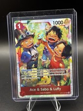 Ace & Sabo & Luffy OP13-007 Super Rare Foil One Piece TCG ENGLISH 📈🔥