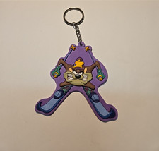 Looney Tunes Tasmanian Devil Taz Soft Rubber Keychain Warner Bros 1998