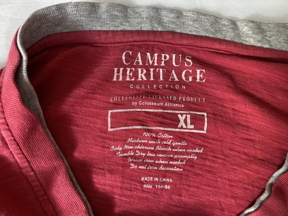 Camiseta Campus Heritage USC Troyanos Gráfica Roja Talla XL Manga Larga Informal Foto 3 de 4