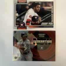 Topps 2026 Dugout Peeks SSP Jeremy Pena  and Topps Chrome 2022 RC