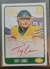 Trey Lance Vintage Onyx Rookie On-card Auto Red SSP /25 49ers!!!