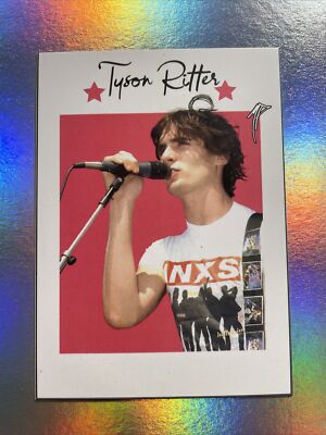 Tyson Ritter Singer 1 of 1 ONE OF ONE Custom Card (W304)
