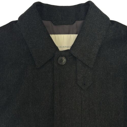 MACKINTOSH WOOL STEEN COLOR COAT DU 2F 2K 6L 6M 6N-3H CHARCOAL GREY Men's Used - Picture 3 of 6