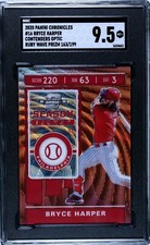 2020 Panini Chronicles #16 Bryce Harper Contenders Optic RUBY WAVE /199 SGC 9.5