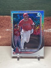 2025 Bowman Chrome Mega Box Refractor Mike Trout Los Angeles Angels